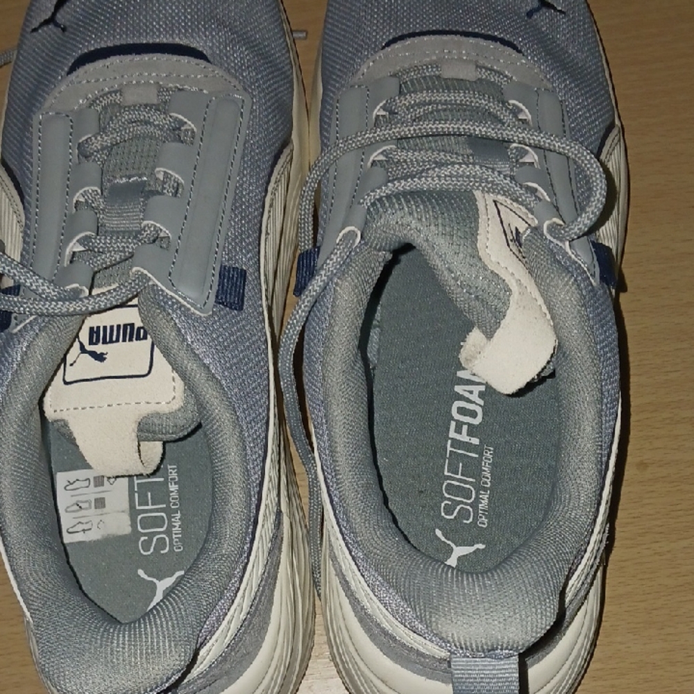 Puma Athletic Shoes - Blue and White